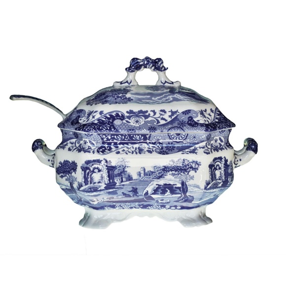 Spode Dining Spode Large Rectangle Tureen With Ladle Set Nwt Poshmark